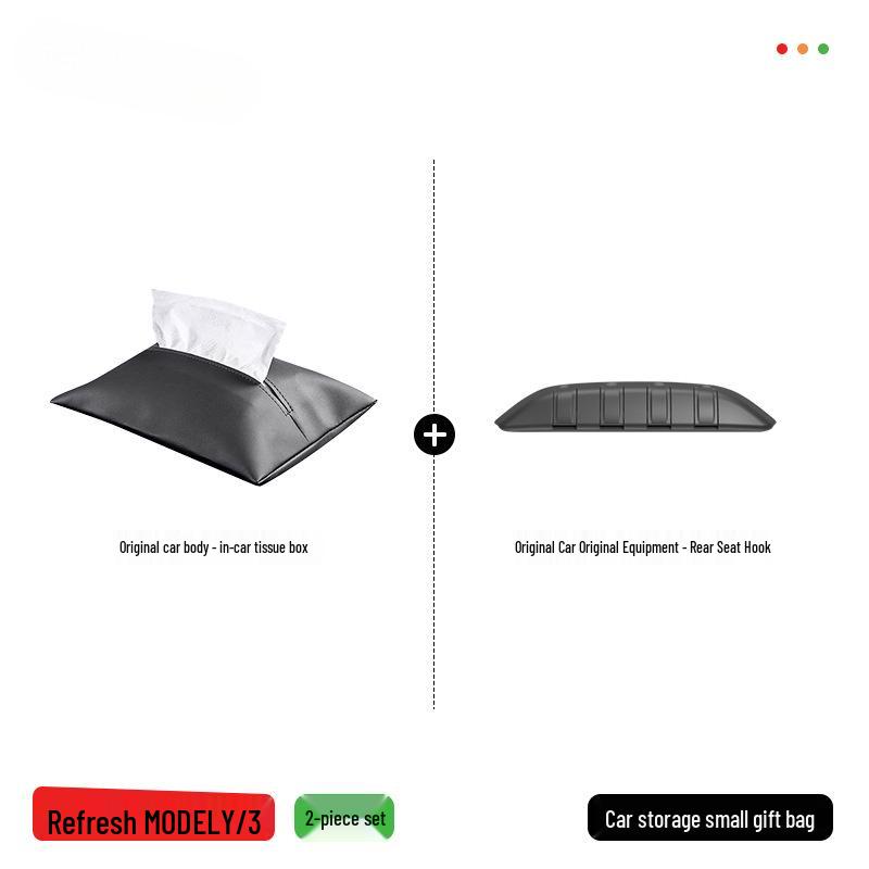 Hidden Pull-Out Tissue Box for Tesla Model Y/3 - Car Interior Accessory