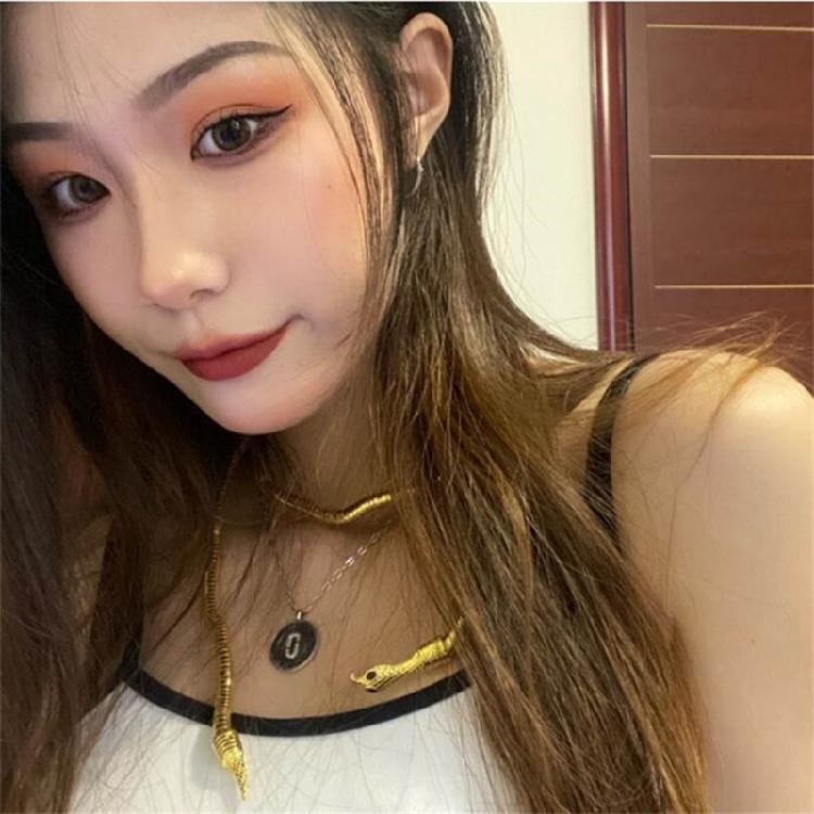 Fashion Bendable Snake Necklace Bracelet Jewelry Multilayer Metal Snake Necklace