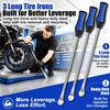 Tire Spoons,Tire Changing Tool Kit with Blue Tire Irons,Motorcycle Tire Spoons and Tire Levers,Tire Removal & Mounting Tools for Dirt Bike,Lawn Mower