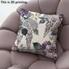 Aquarell Lila Floral Kissenbezüge Muster Kissenbezug Geeignet für Sofa Schlafzimmer Auto Kissenbezug