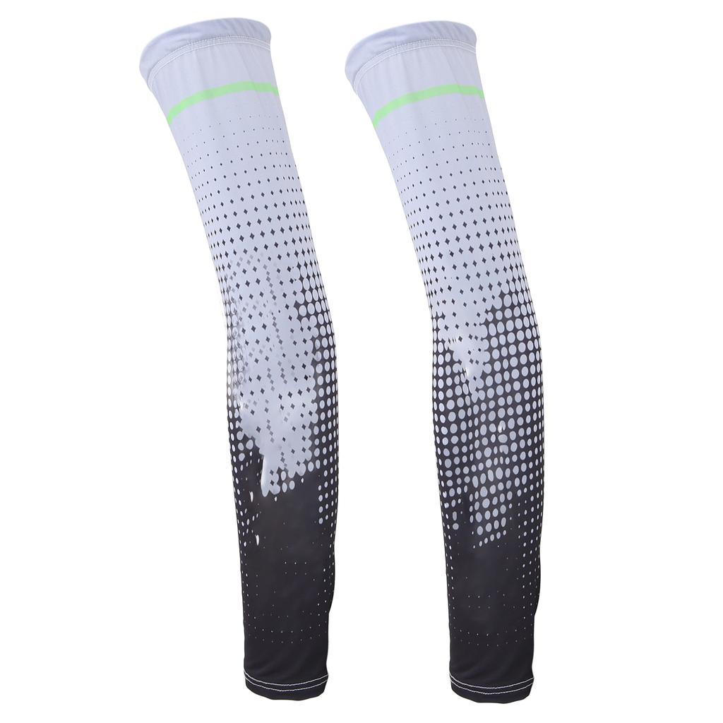 Arm Sleeves Sun Protection Elastic Breathable Cool Moisture Absorption Free Size Sun Sleeves for Sport Cycling Travel