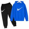 Kids Autumn Winter Hoodie Boy Girl 3-13Yrs Letter Print Clothing Casual Top+Trousers 2P Child Gift Brand Sports Coat Jogging Set
