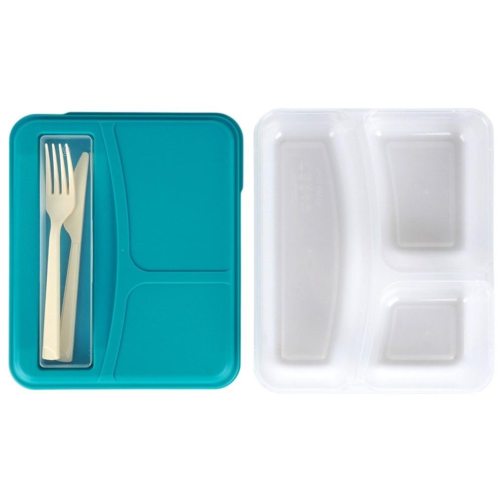 Breakfast Container Lunchbox Divided Lunch Box Cutlery