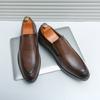 Herrenschuh Leder Herren Freizeitschuhe Luxusmarke 2024 Herren Hot Sale Slipper Mokassins Atmungsaktiv Slipper Fahrschuhe Größe 38-46