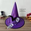 Halloween Witch Hat with Silver Buckle & Gauze - Kids & Adults Costume Accessory