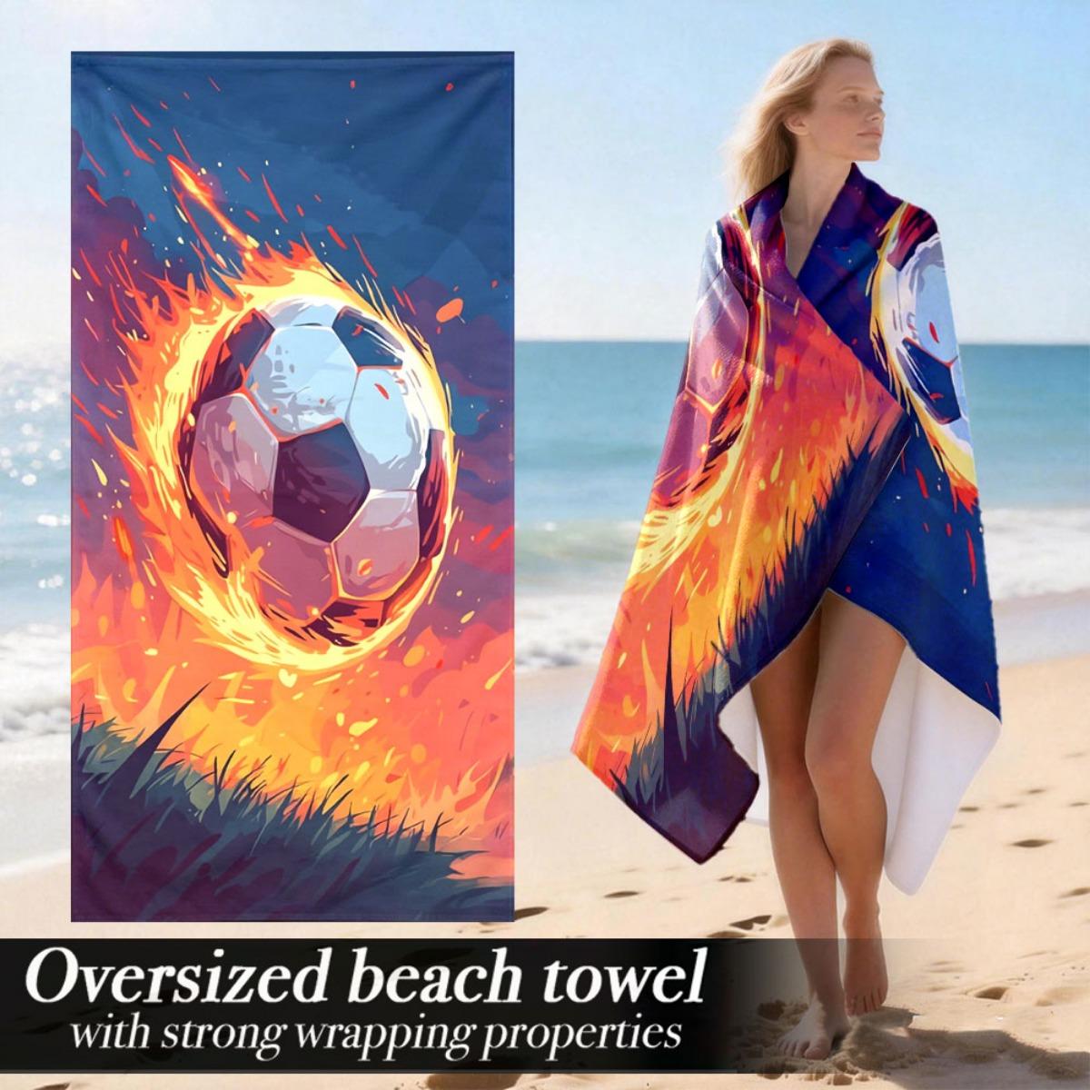 

Plush Absorbent Lightweight Soft Luxury Oversized Beach Towel | Microfiber Polyester, Pattern, Fabric, Machine Washable | Ideal W40*H60(CM)
