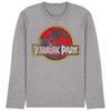 JURASSIC PARK Unisex Adult Distressed Logo Long-Sleeved T-Shirt