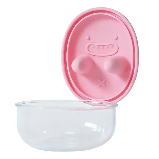 Yousheng Leak-Proof Snack Box with Silicone Cover Portable Finger Guard Design No-Mess Lunch Container Cookie Storage Tool