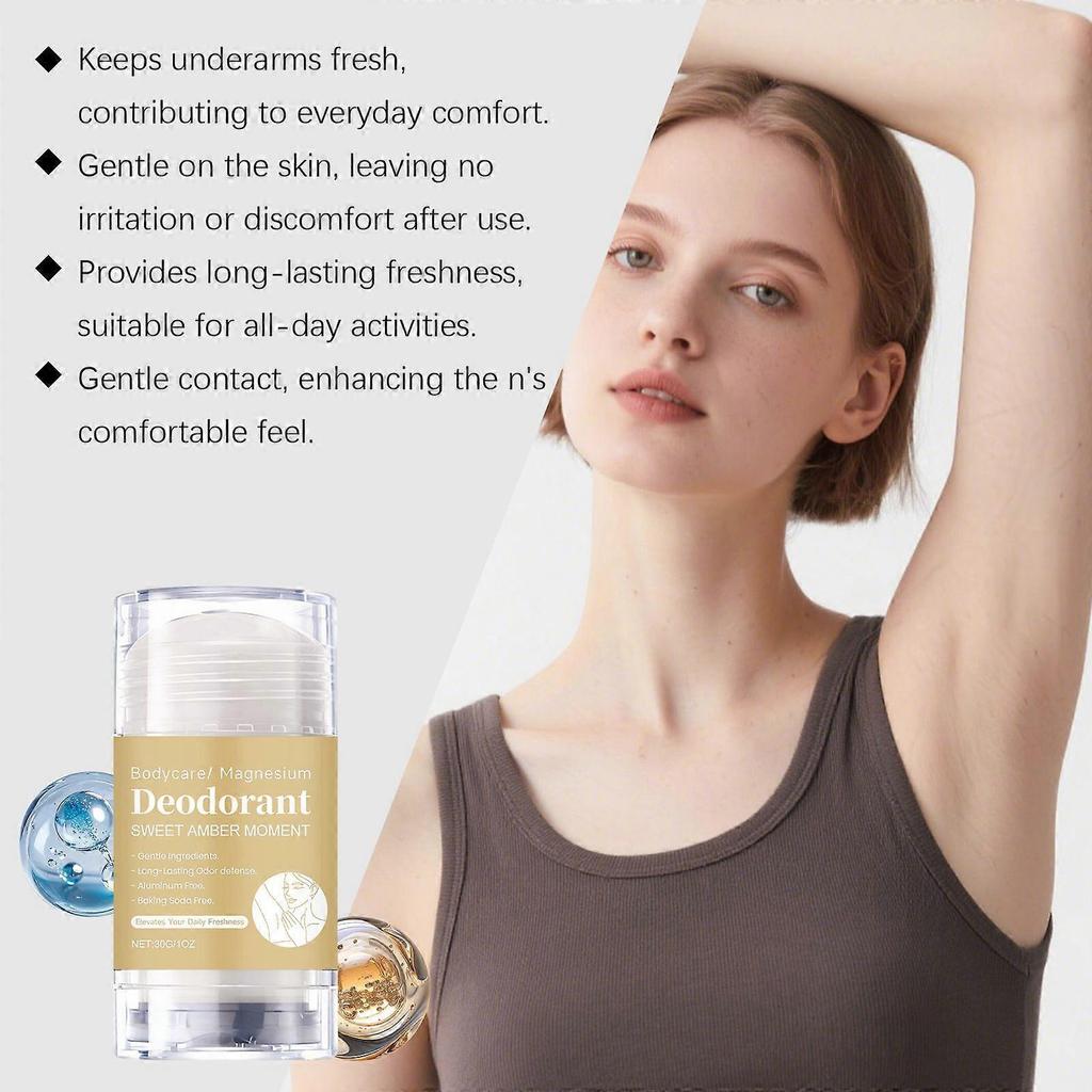 Natural Magnesium Deodorant for Women - Aluminum & Baking Soda Free, for Long-Lasting Odor Protection, Kid & Sensitive Skin Safe