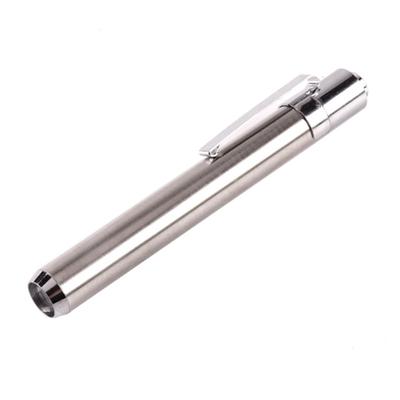 Tragbare Edelstahl-LED-Taschenlampe, Mini-Taschenlampe für Zuhause, medizinische Outdoor-Taschenlampe