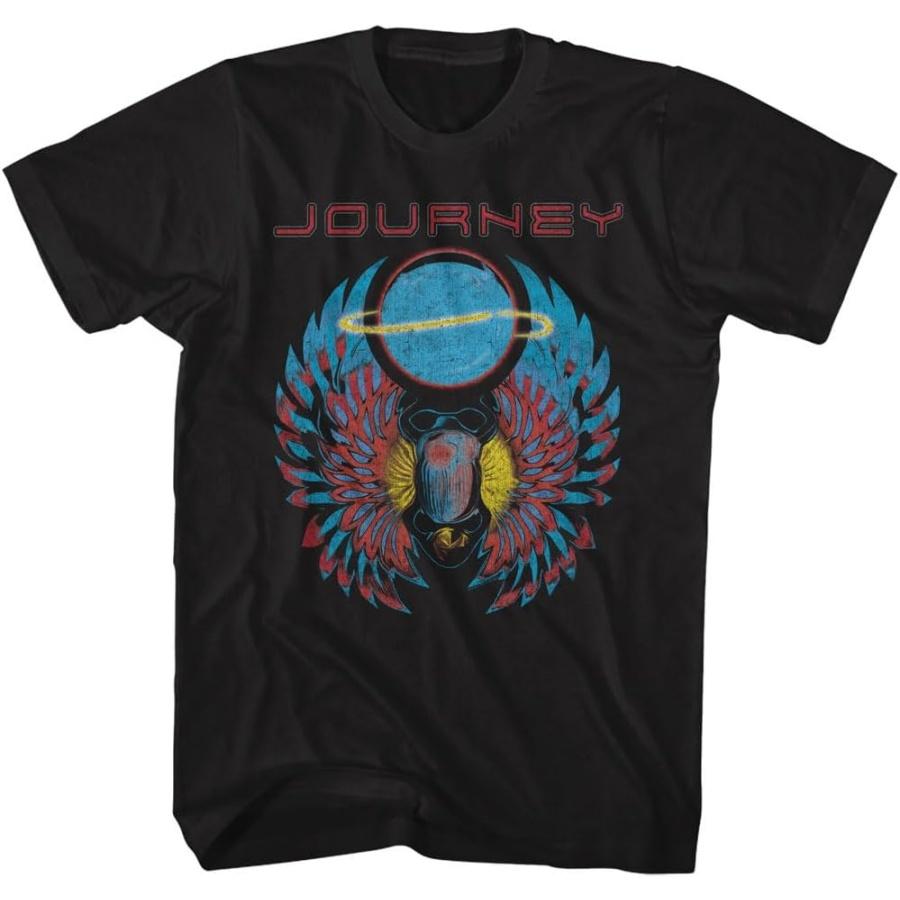 Футболка с коротким рукавом для взрослых Journey Logo Scarab & Orb в винтажном стиле, с графикой 80-х S