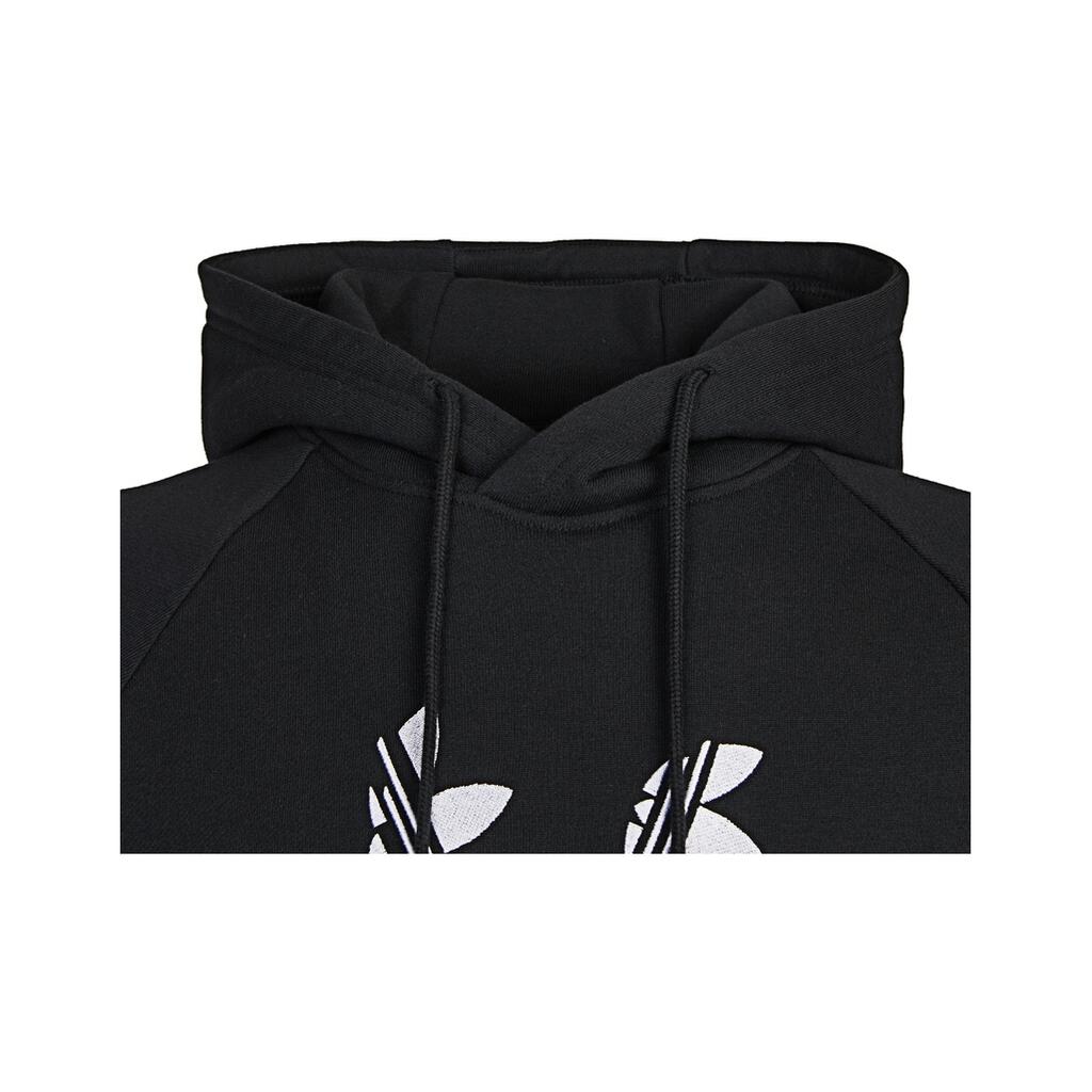 Adidas Originals Trefoil Pattern Sports Pullover Hoodie Men Hoodie Black H37736