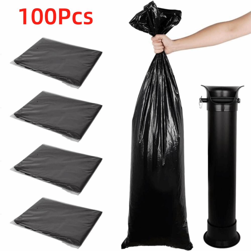 100Pcs 91cm Espresso Knock Box Garbage Bags Thickened Coffee Grounds Bags Commercial