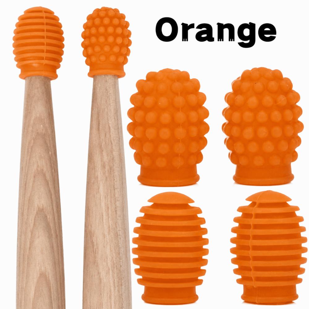 2Pcs 5A Drum Mute Silicone Drumsticks Practice Tips Drumstick Head Sleeves School Studio