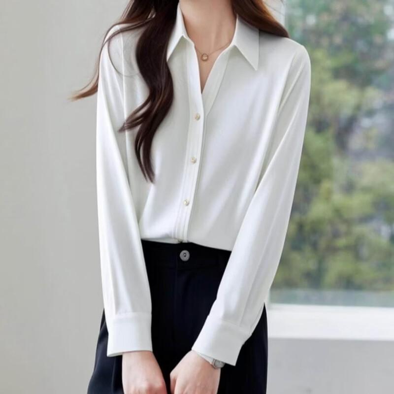 Women's Pleated Placket Long-Sleeve Shirt