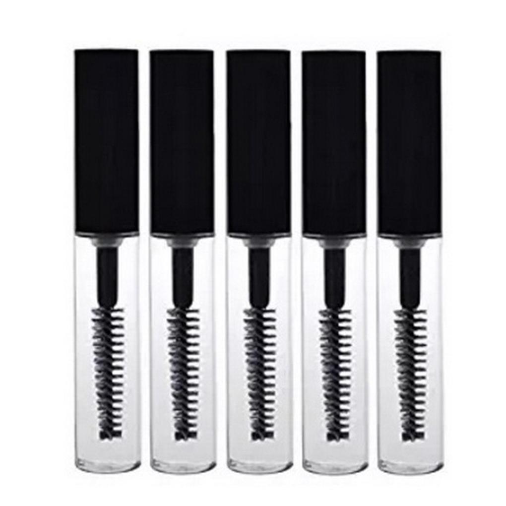 1pcs PETG Empty Plastic Bottle Round Mascara Cosmetic Container Tube Brush Makeup Supplies