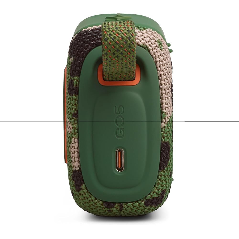 JBL GO5 Bluetooth Speaker: USB-C Charging, IP68 Dust and Water Resistance, Lossless Playback, Ambient Edge Lighting, AirTouch, Stereo Pairing, Compact