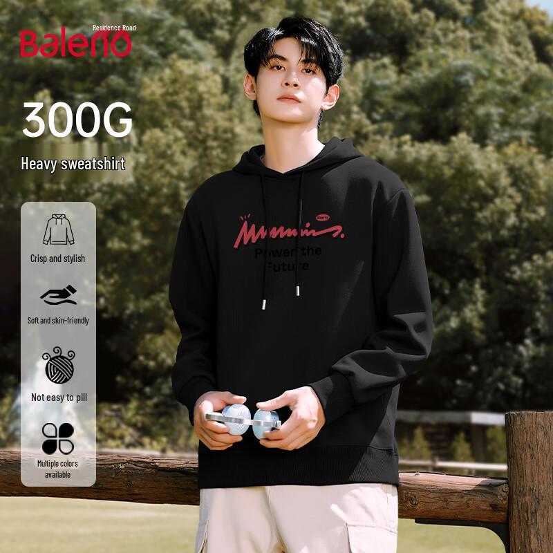 

Baleno Men s American Sporty Loose Fit Hooded Sweatshirt 2XL