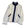 Women's Casual Patchwork Stand-collar Solid-color Long-sleeve Coat