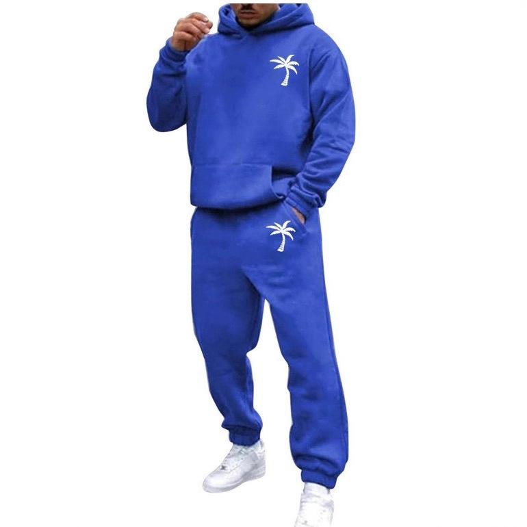 Completo da uomo taglie forti con felpa con cappuccio in velluto e pantaloni della tuta - 25 modelli, vestibilità ampia, abbigliamento sportivo casual da esterno
