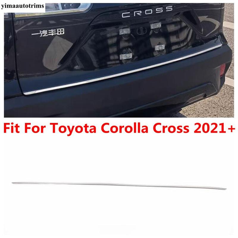 

Rear Trunk Tail Gate Door Strip Decoration Cover Trim Stainless Accessories Exterior For Toyota Corolla Cross XG10 - 2025