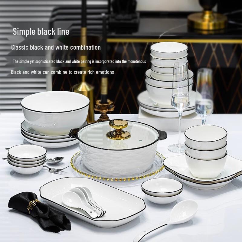 ZISIZ 8-Inch European Style Ceramic Soup Bowl