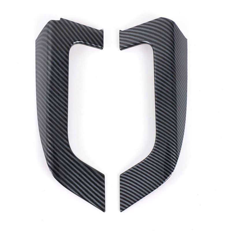 Front Door Armrest Strip ABS Carbon Fiber For Toyota Land Cruiser LC300 -2024 Automobile Car Interior Accessory Carbon Fiber Pattern