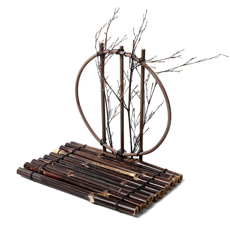 Bamboo Crafts Bamboo Raft Sushi Plate Japanese and Korean Sushi Restaurant Sashimi Shop Dishes Placement Decorative Bamboo Raft