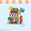 Street Series Panda Mahjong Hall Grocery Store Micro Particle House Model Assembly Building Block Toy Children's Toy Gift