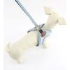 Dogeye puppy denim harness + lead leash set, light blue
