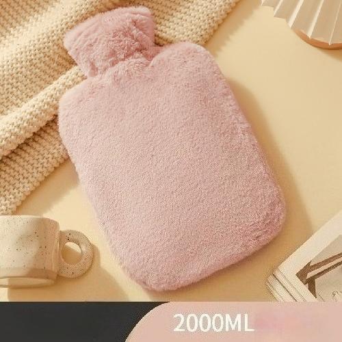 Cute Plush Hot Water Bottle Water Injection Small Mini Thick Explosion-proof Warm Water Bag Medium Hot Compress Belly Hand Warmer Female
