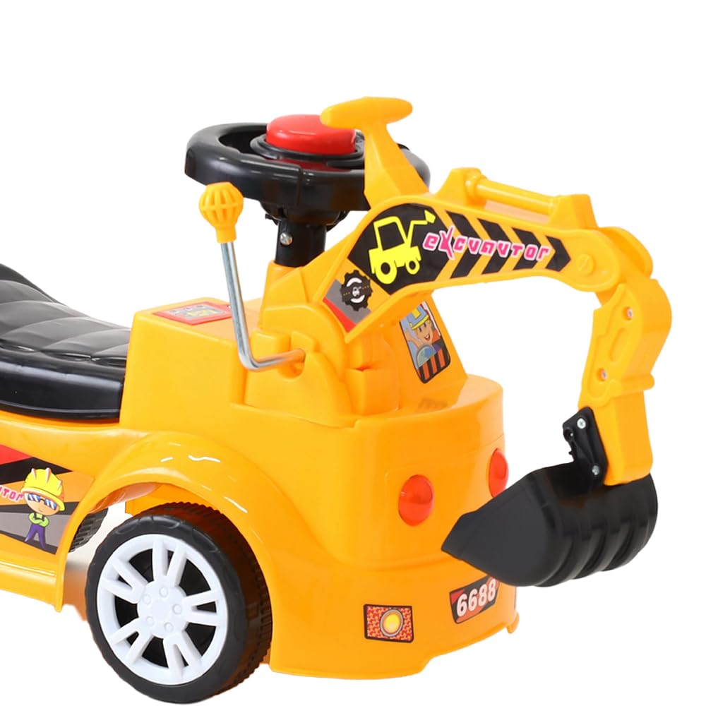 seathestars toys Indoor and outdoor Vehicle toys Kick Excavator car Crane Sandbox play Kick Vehicle Ride-on Children's ride-on Foot-operated