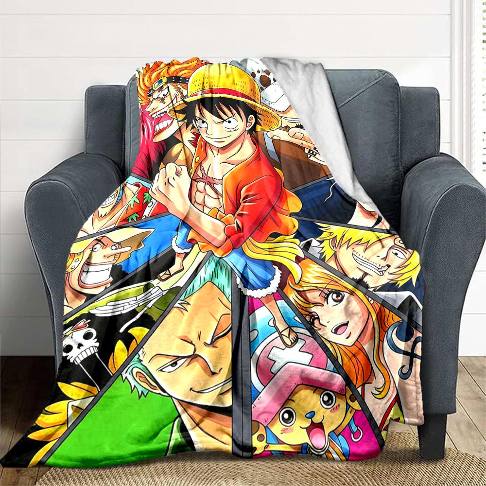 1Pc One Piece Adventure Blanket Soft And Comfortable Casual Warm Camping Travel Christmas Halloween Xmas Gift M92481