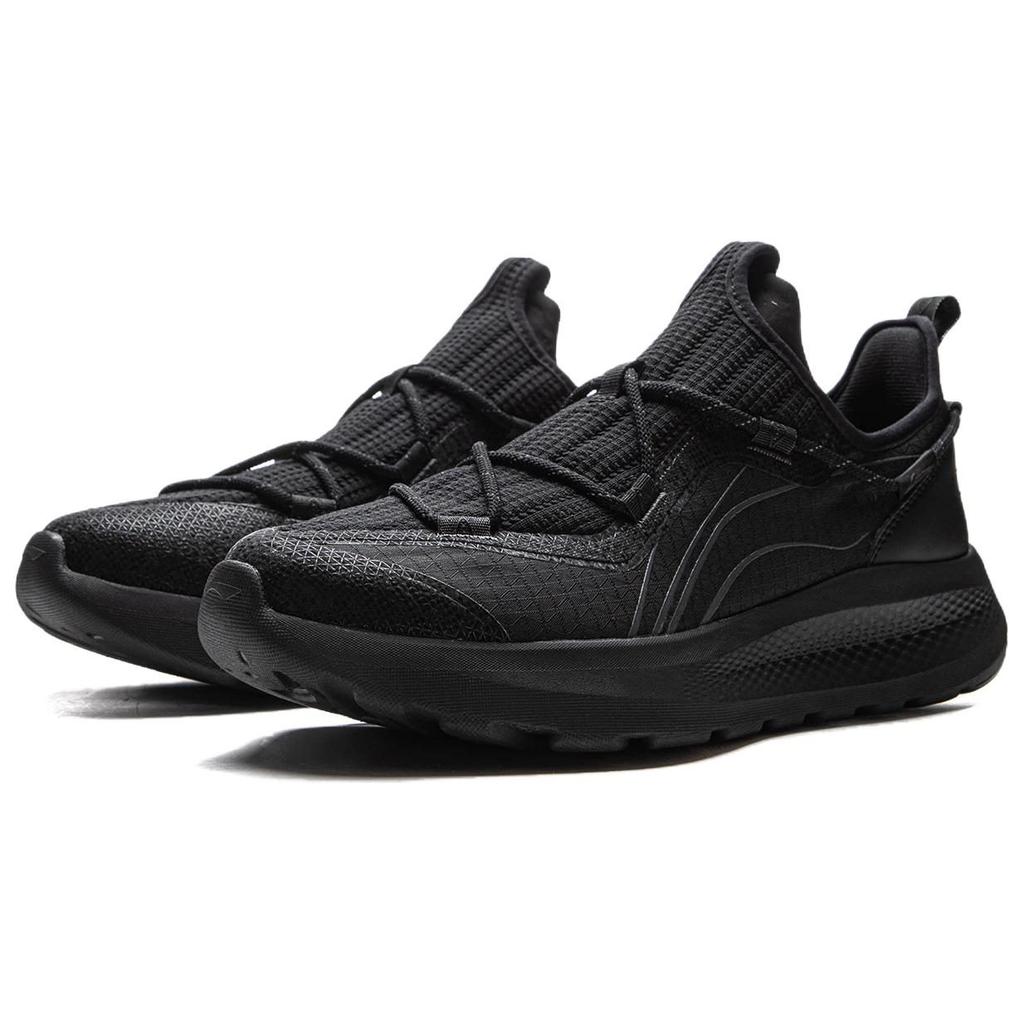 Zapatos Casuales de Caña Baja Transpirables Li Ning para Hombre Negro AGLV133-2