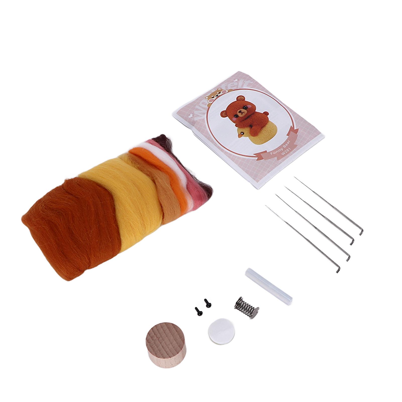 

Набор для сухого валяния из натуральных материалов, прост в использовании, безопасен, экологичен, снимает стресс