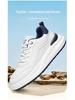 Men's Autumn & Winter Genuine Leather Sneakers - Stylish, Comfortable, Versatile, Casual White Shoes.
