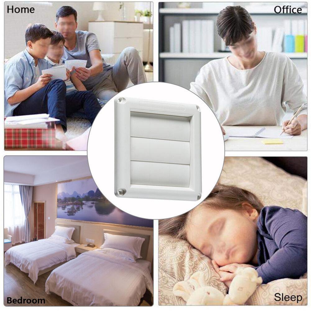 External Wall Ventilation Exhaust Cover Gravity Flaps with Automatic Closing Mechanism and Removable Blades for Cooker Hood