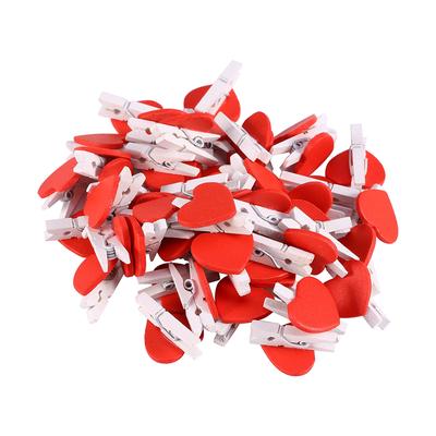 Herz Holz Pegs Pins Memo Bild Foto Clips Hochzeit Weihnachten Party Dekoration SS