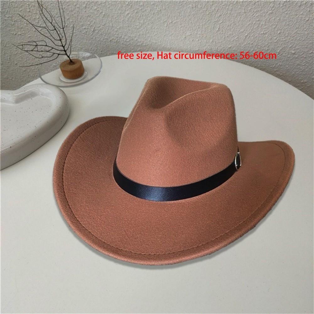 Daily Wear Cowboy Hat Retro Jazz Cap New Gentleman Hat  Autumn Winter