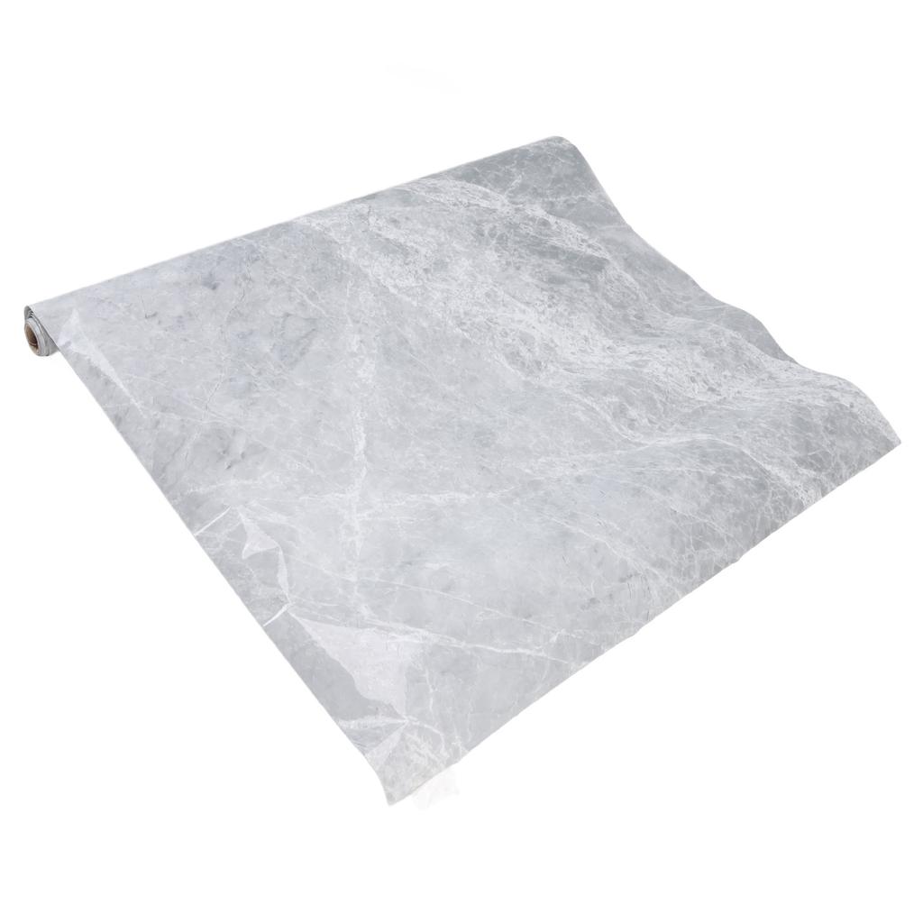 300x60cm Marble Wallpaper PVC Self Adhesive Wallpaper Rolls Kitchen Oil Proof Stickers Grey