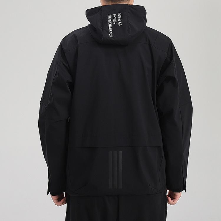 adidas Sports Training Hooded Jacket Black Men's FT6633