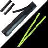 AQTAQ 5A Nylon Drumsticks for Drum Sets with Non-Slip Handles, Night Light, Plastic, Cool Glow Drumsticks, Strong Non-Slip, Fluorescent Green for Musi