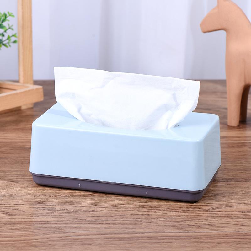 Creative Building Blocks with Spring Tissue Box Wall-mounted Perforation-free Paper Holder Bathroom Face Towel Box Organizer