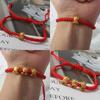 Chinese Style Zodiac Horse Bracelet 2026 Horse Year Lucky Red Rope Bracelet New Year Xmas Good Blessing Jewelry Gift