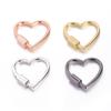 Sturdy Alloy Heart Shaped Keychain Clip Dog Chain Buckle Jewelry Making Supply For Bags Purses DIY Jewelry Accessories