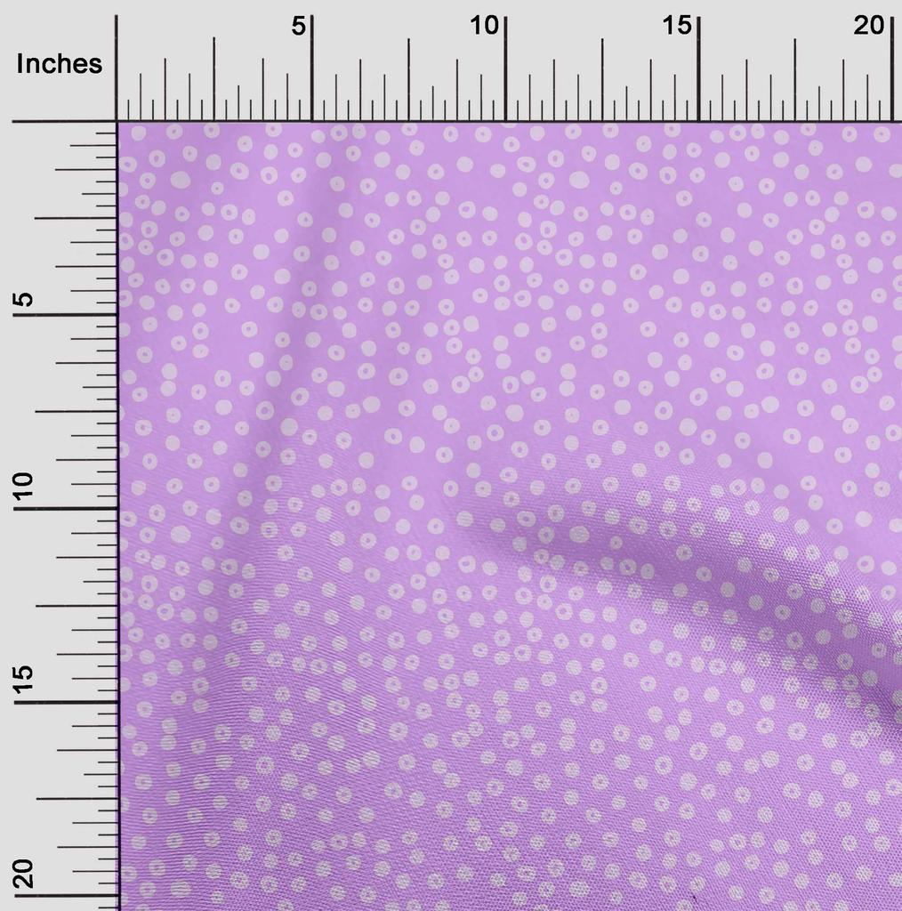 oneOone Georgette Viscose Amethyst Fabric Dot Sewing Craft Projects Fabric Prints By Yard 42 Inch