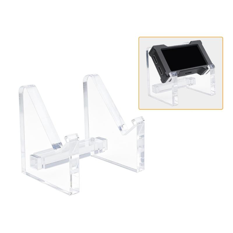 Acrylic Device Stand Transparent Holder Replacement for Two to Three Aviation Connector Desk Display Storage