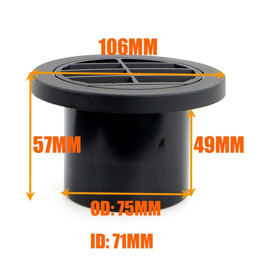 42mm 60mm 75mm Air Vent Ducting Y T L Flat Piece Elbow Pipe Outlet Exhaust Joiner Connector Diesel Heater For Car Caravan Camper