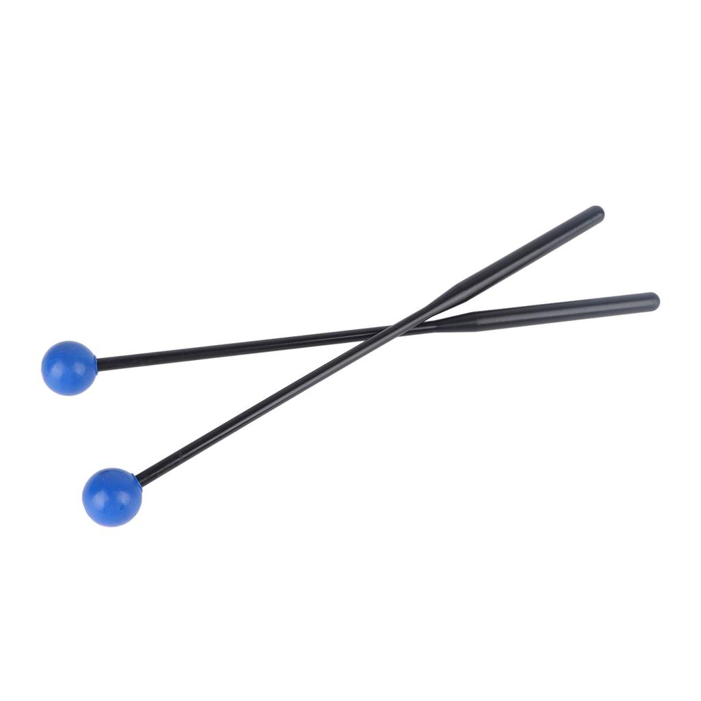 2 STK Trommelschlägel Perkussionsschlägel für Xylophon Glockenspiel Marimba Glocke Chimes Schwarzer Stab Blau