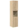 4 Piece Bathroom Furniture Set Sonoma Oak Wood Based Panel